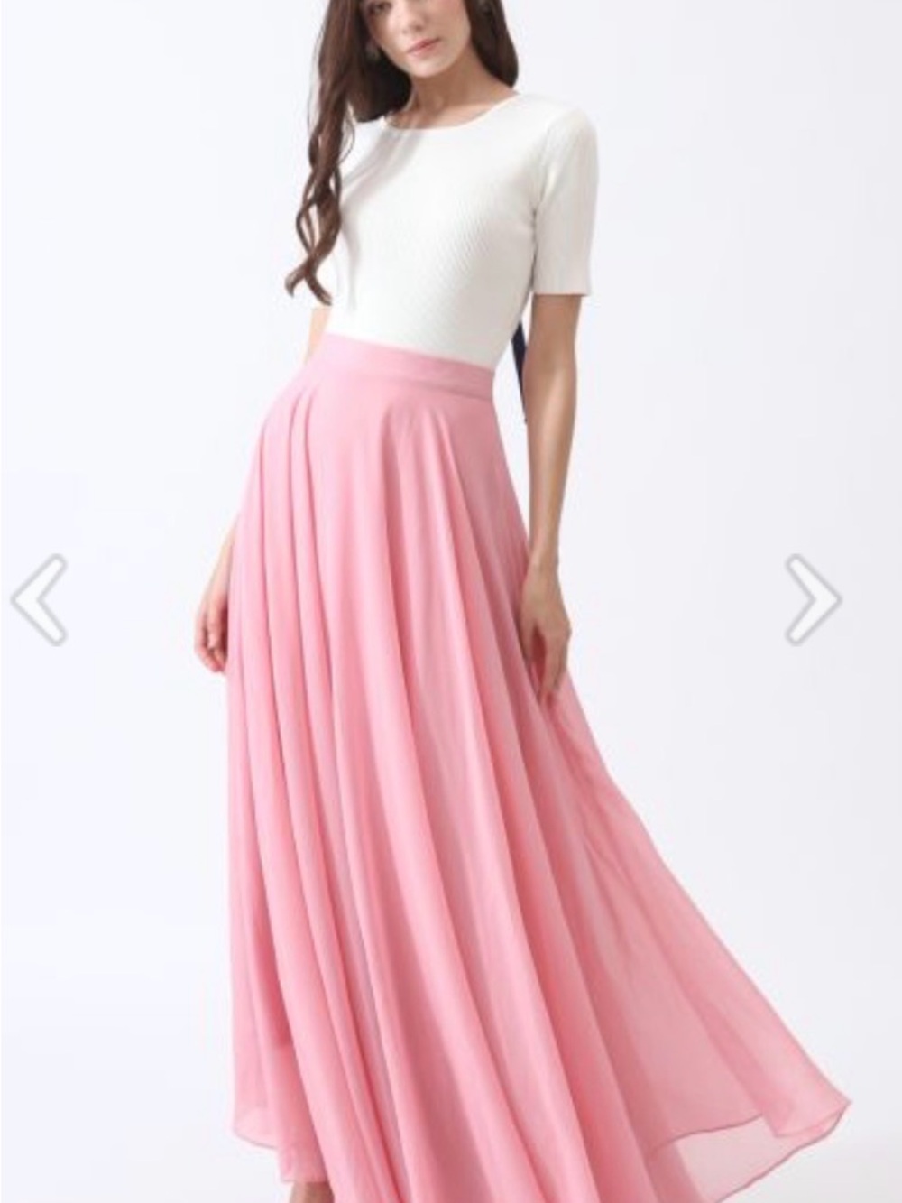 Chicwish Timeless Favorite Maxi Skirt Pink